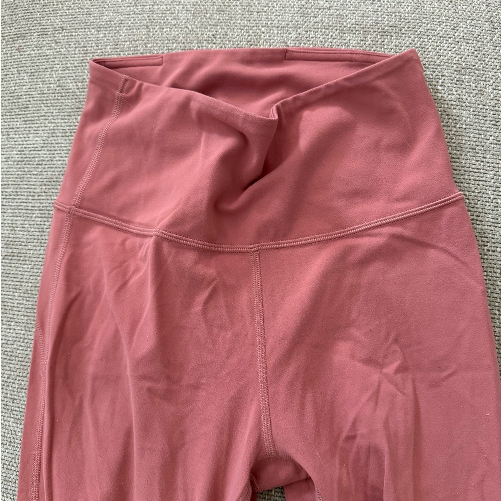High-Waisted lululemon flare Pink Leggings
